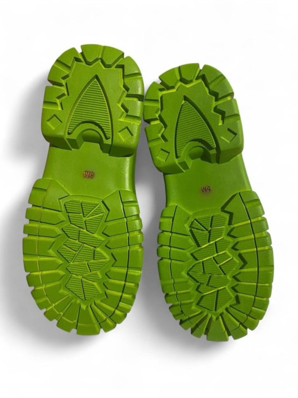 Green Alien Patch Platform Combat Boots - Picture 5 of 5
